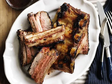 red wine and garlic beef ribs