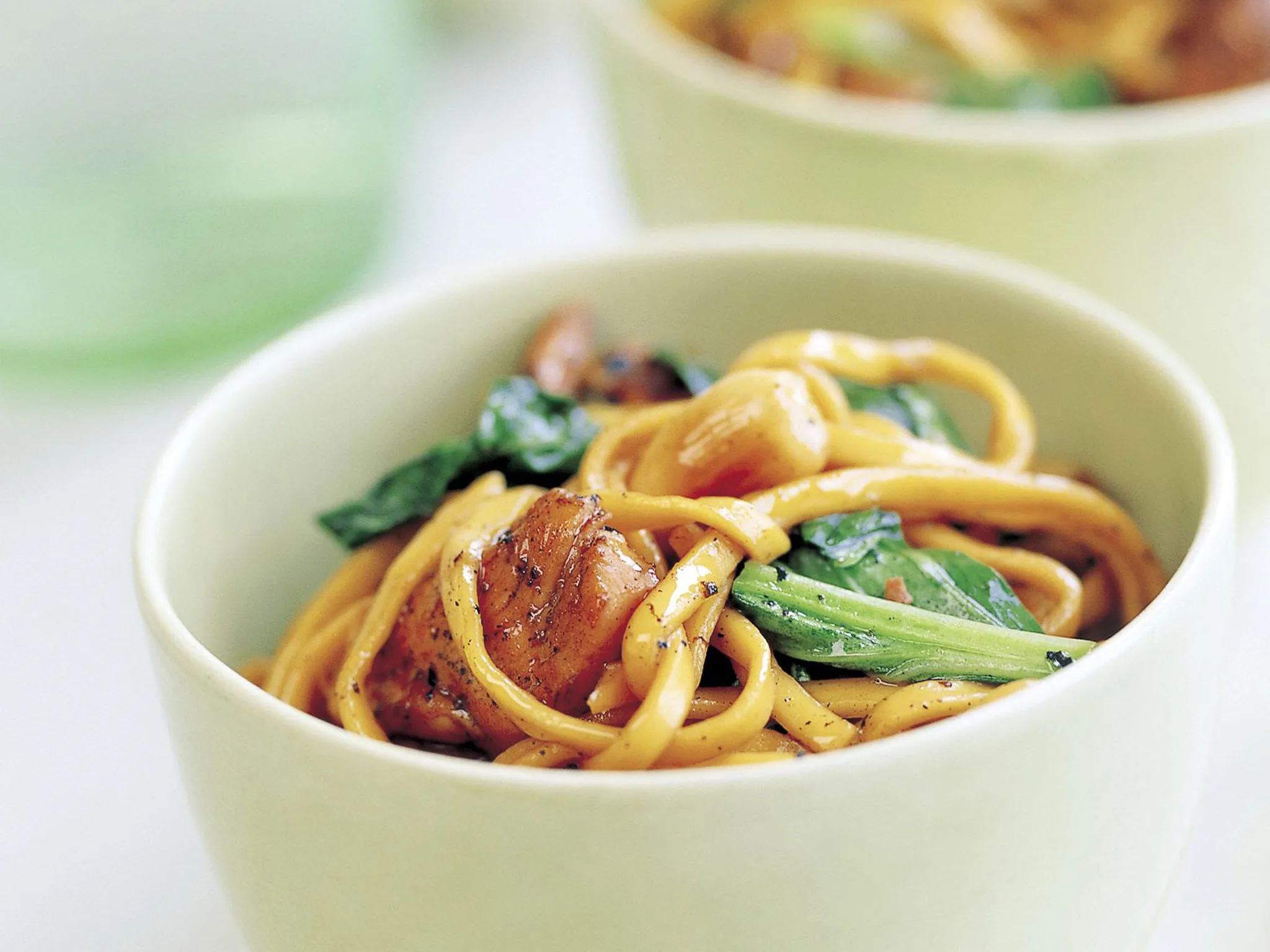 Almond chicken and noodles