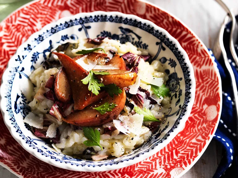 radicchio and pear risotto
