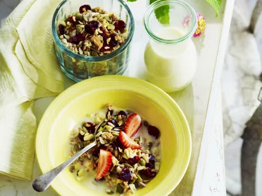 dried apple and cranberry granola