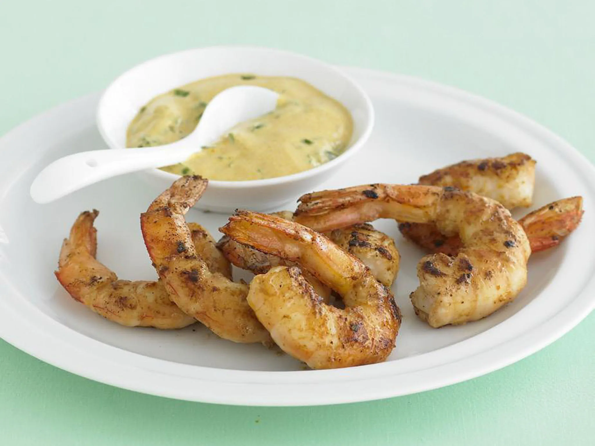 TIKKA PRAWNS WITH RAITA