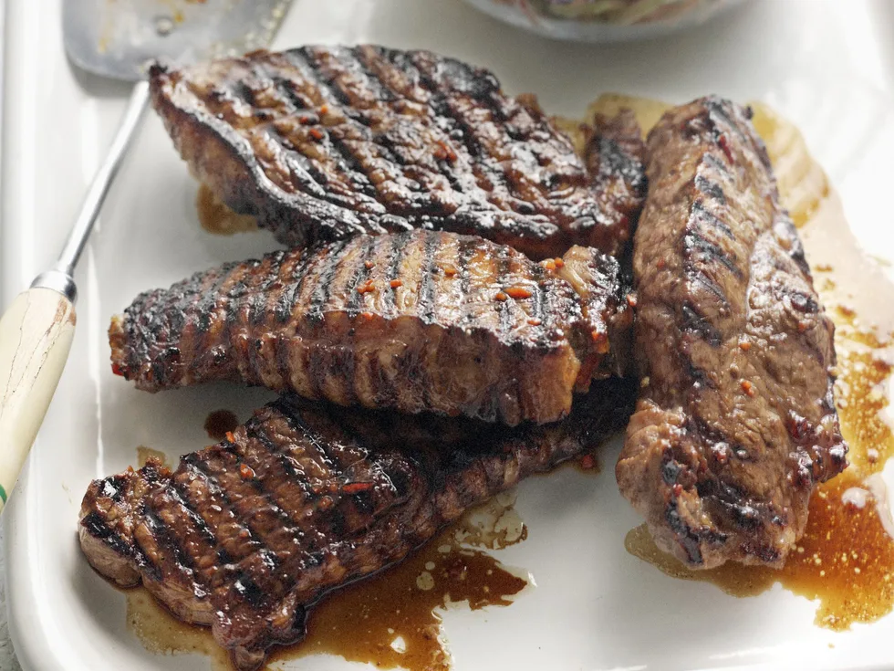 chilli and honey barbecued steak