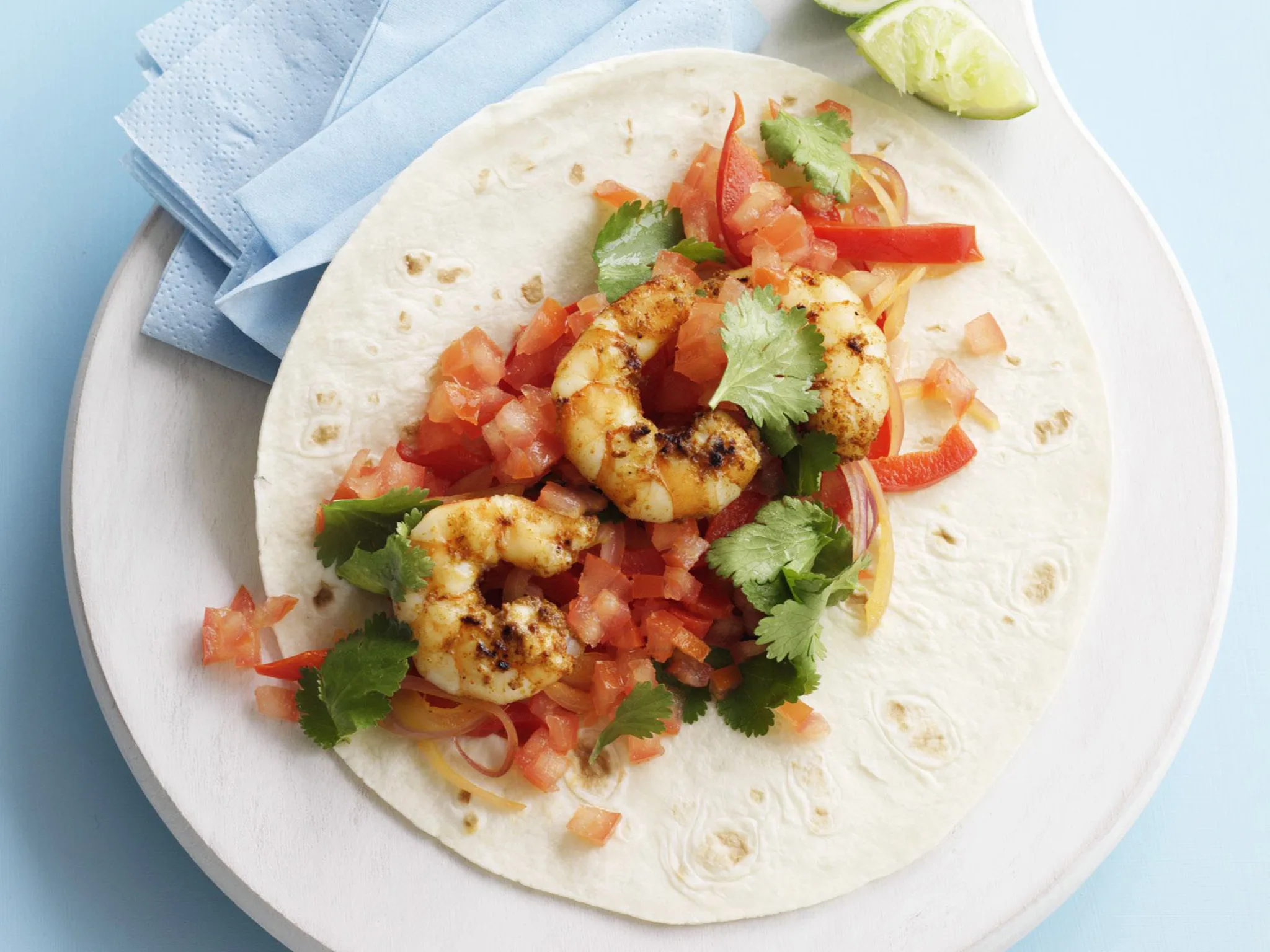 prawn fajitas