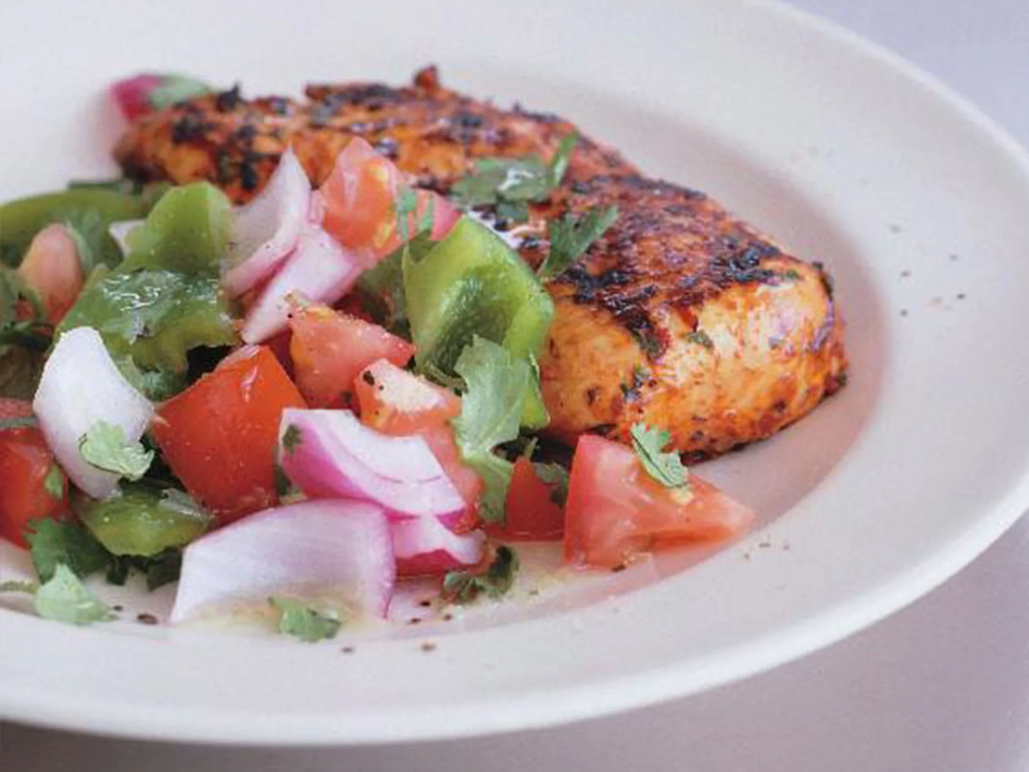 cajun chicken with chunky salsa