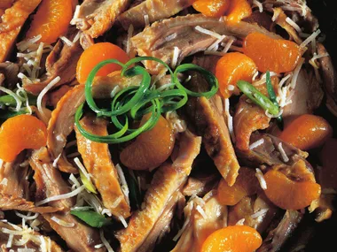 baked duck and mandarin salad