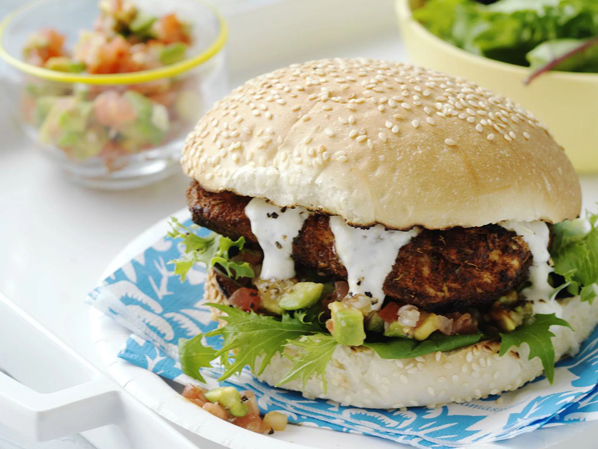 cajun chicken burgers