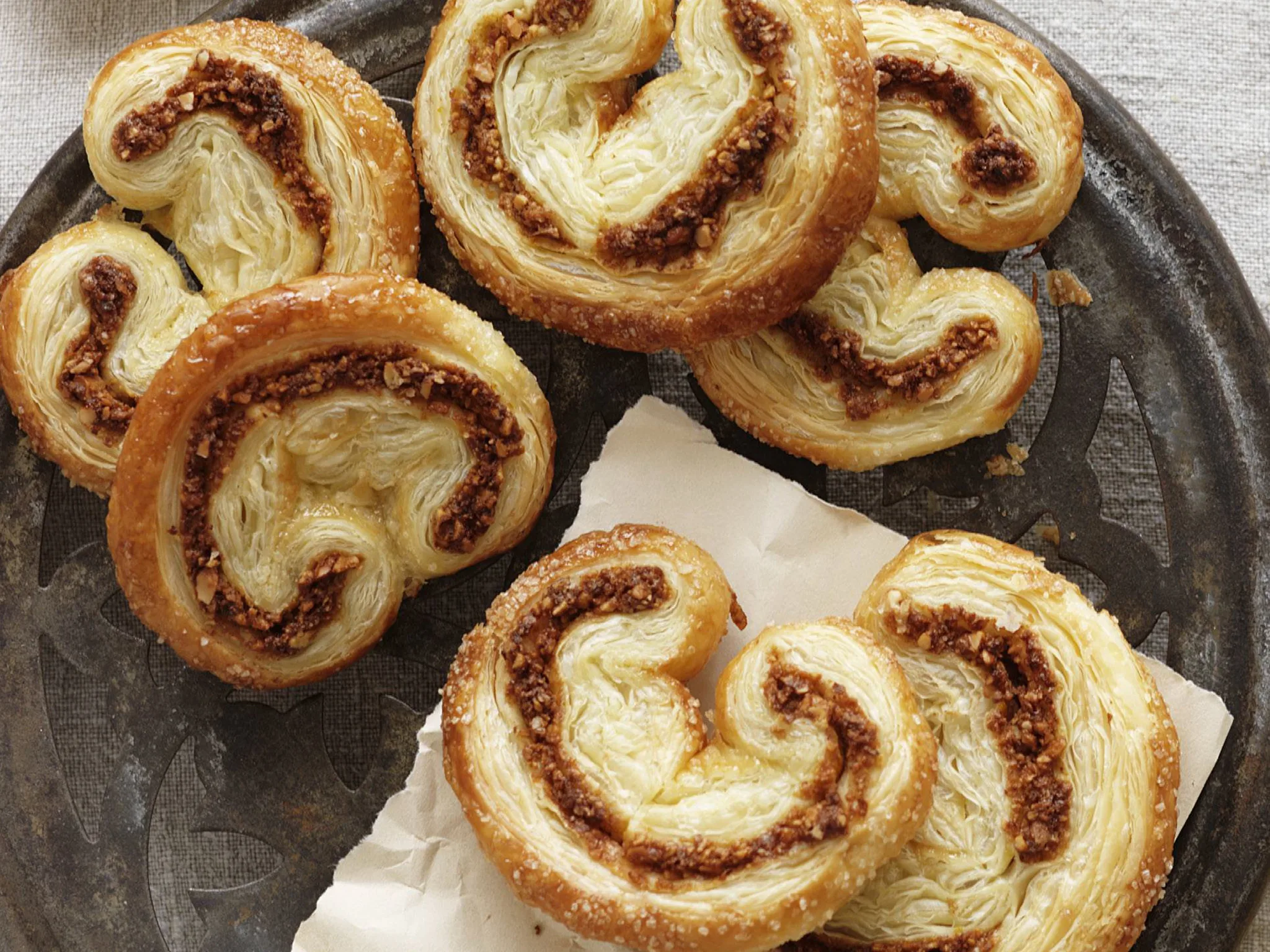 orange and almond palmiers