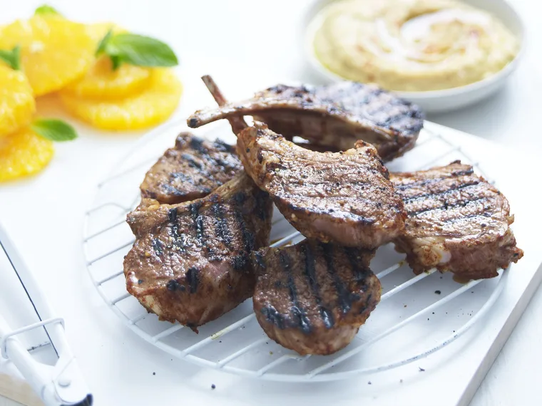 lebanese-style lamb cutlets