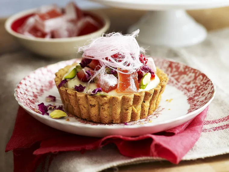 turkish delight rosewater tarts