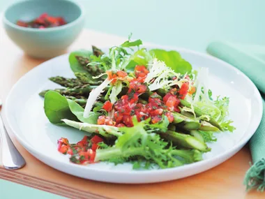 THAI SOY BEAN SALAD WITH GRAPES AND PINK GRAPEFRUIT