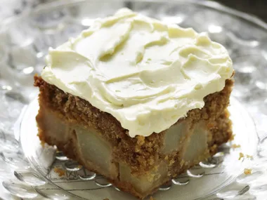gingery pear cake