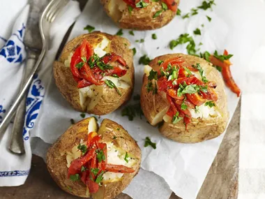 roasted garlic and char-grilled capsicum