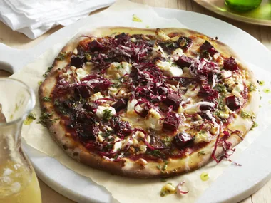 ROASTED BEETROOT, ONION & ROSEMARY PIZZA