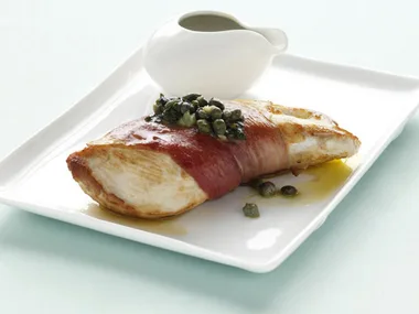 chicken with prosciutto & capers