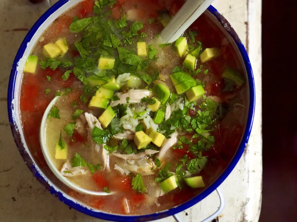 PRESSURE COOKER CHICKEN & RICE SOUP