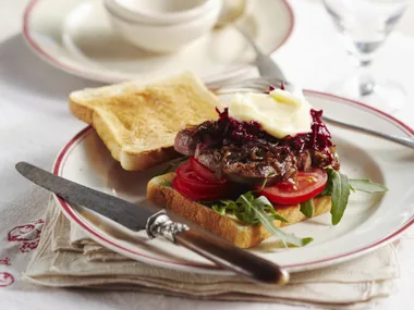 STEAK SANDWICH WITH AIOLI and Beetroot Salsa