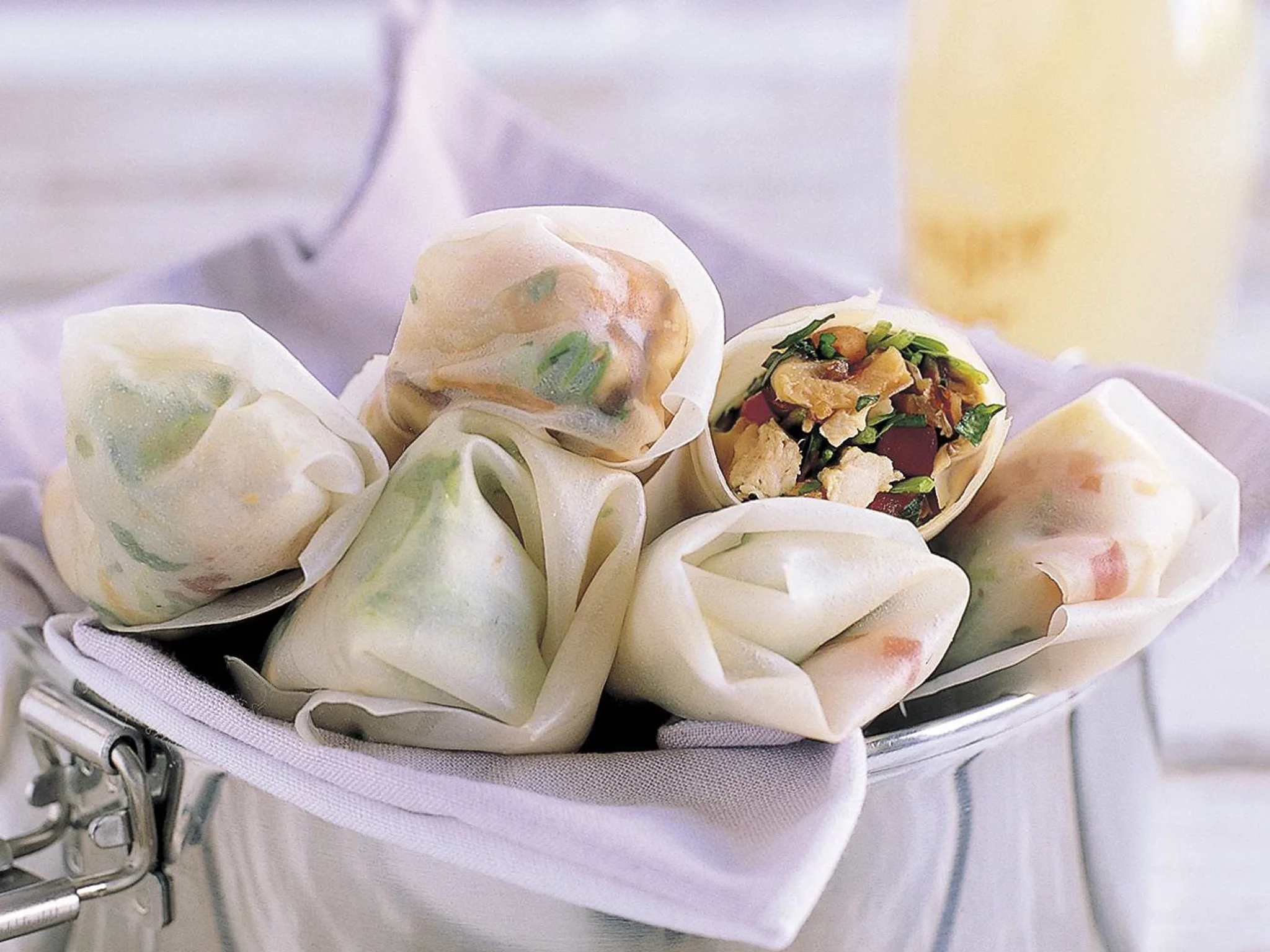 Teriyaki rice paper rolls