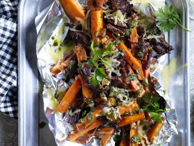 Loaded SWEET POTATO FRIES&middot;