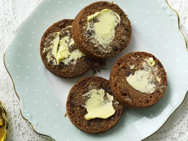 orange pekoe fruit and nut rolls