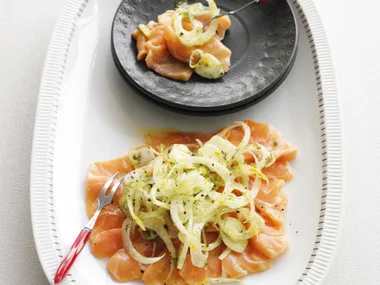 salmon carpaccio