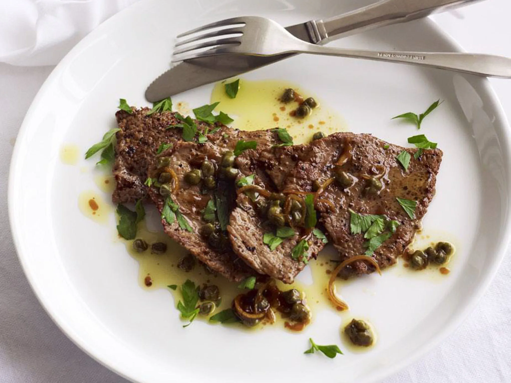veal with caper lemon butter sauce