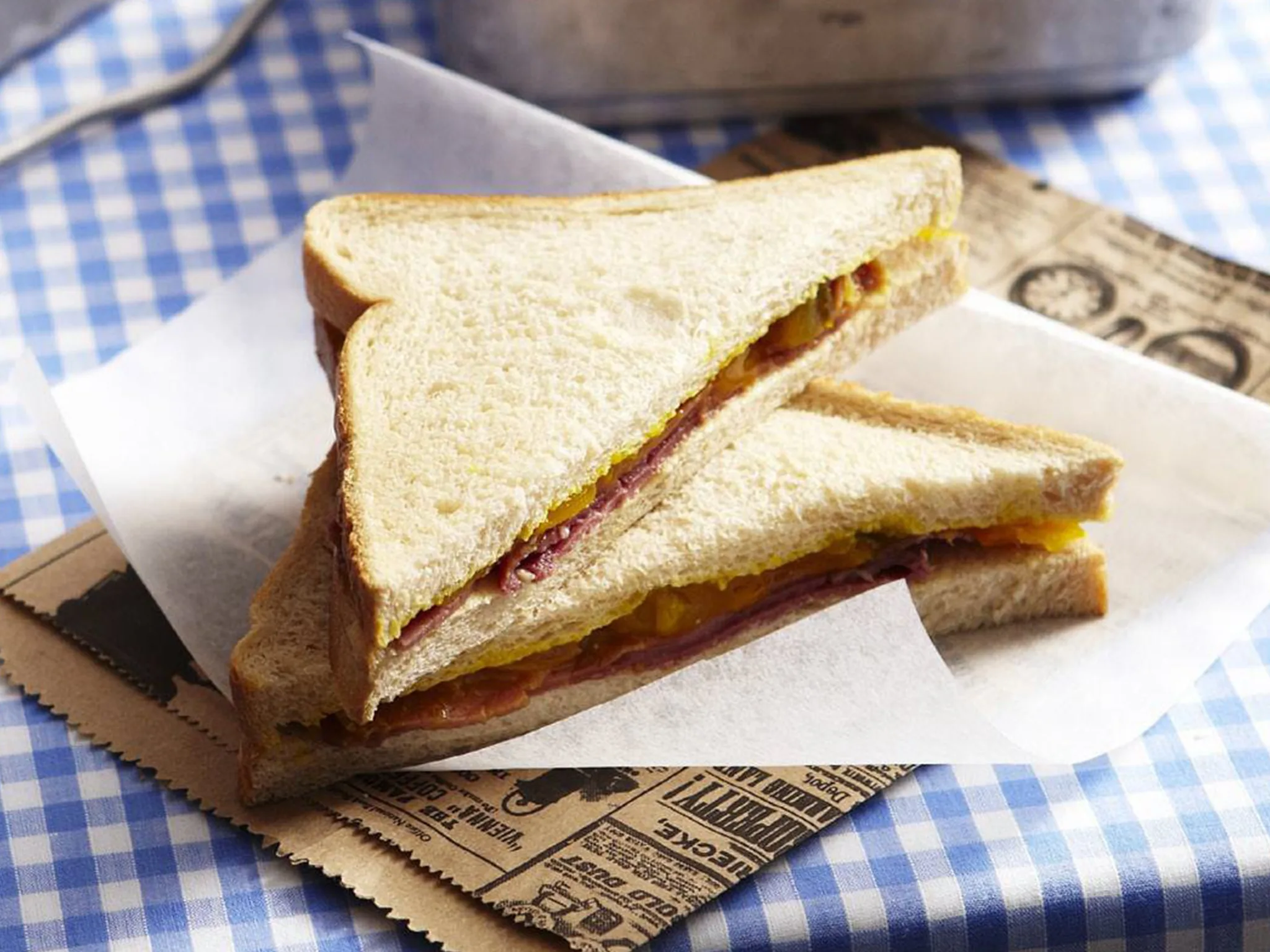 corned beef and pickle sandwiches