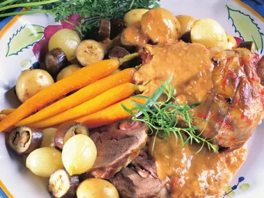 garlic and rosemary lamb pot roast