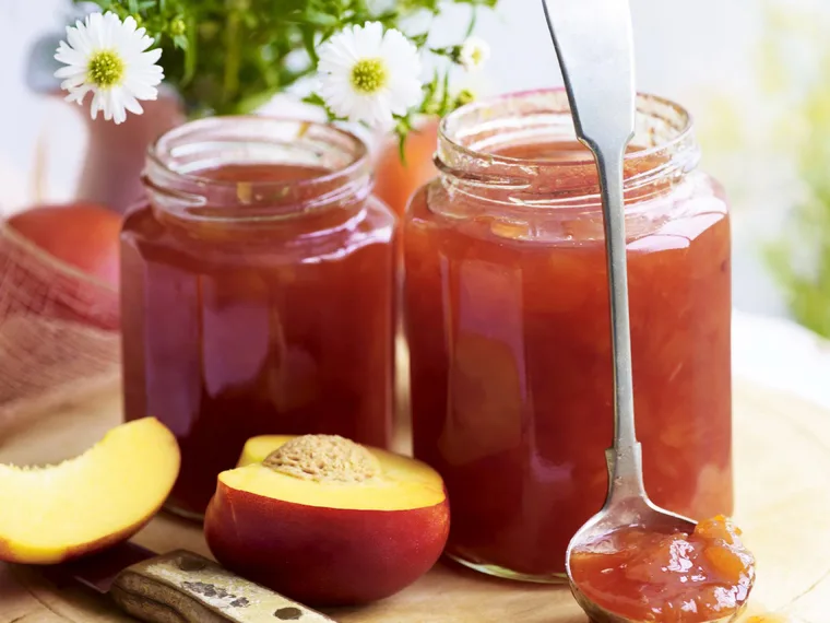 nectarine and orange blossom jam