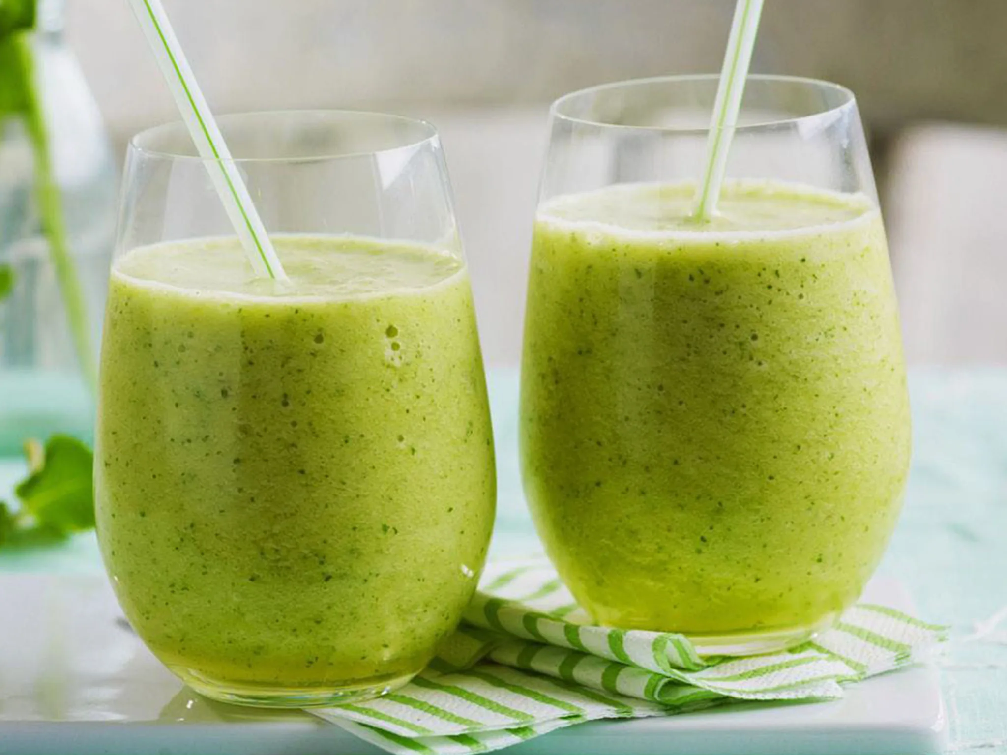 pineapple mint slushie