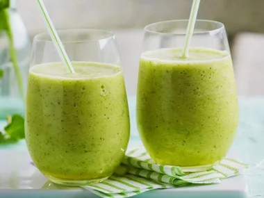 pineapple mint slushie