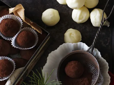 choc-orange liqueur truffles