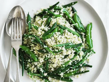 COUSCOUS WITH PEAS & BEANS