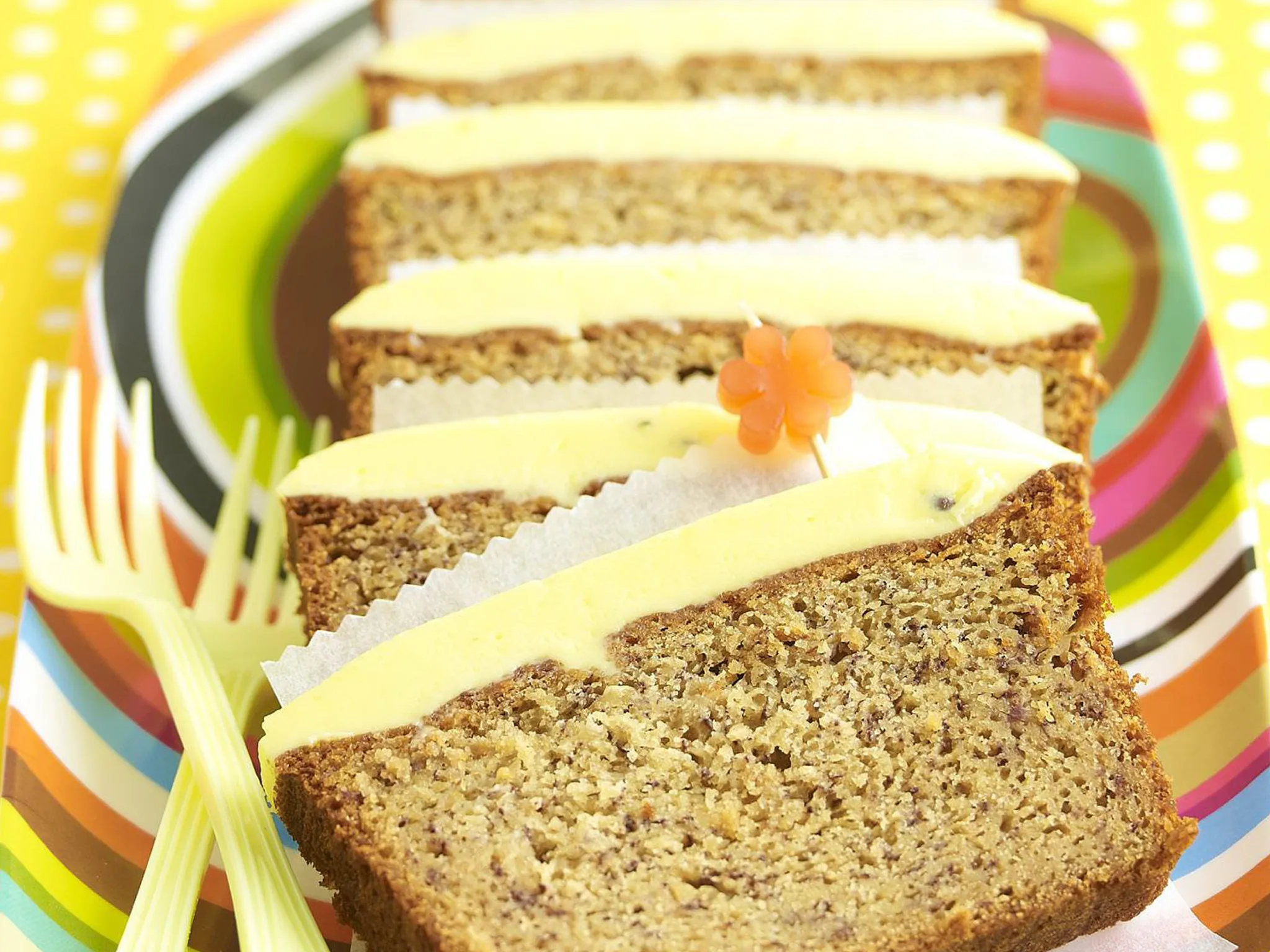 Banana Cake with Passionfruit Frosting