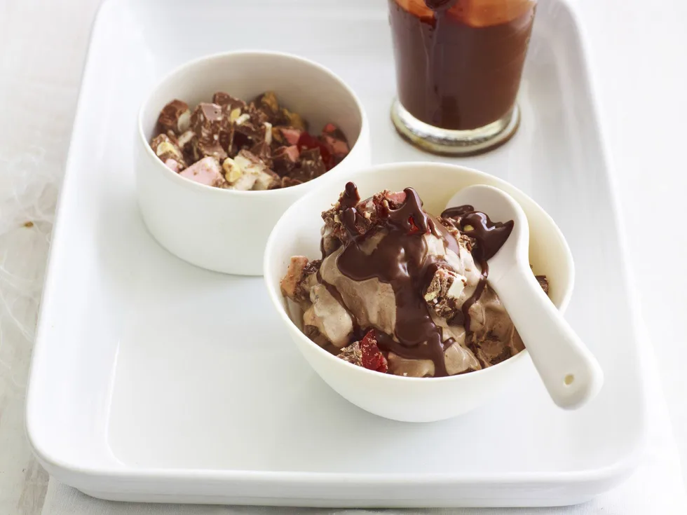 chocolate rocky road ice-cream