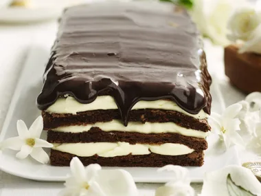 decadent minted chocolate cake