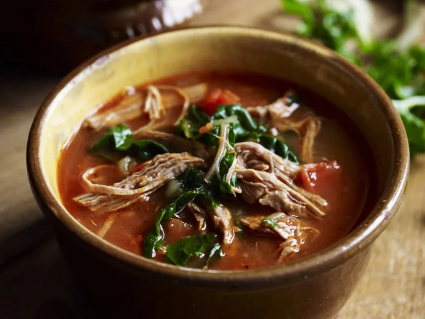 Pressure Cooker Beef and Silverbeet Soup