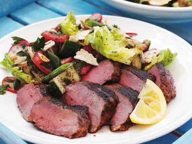 za'atar-grilled lamb with fattoush