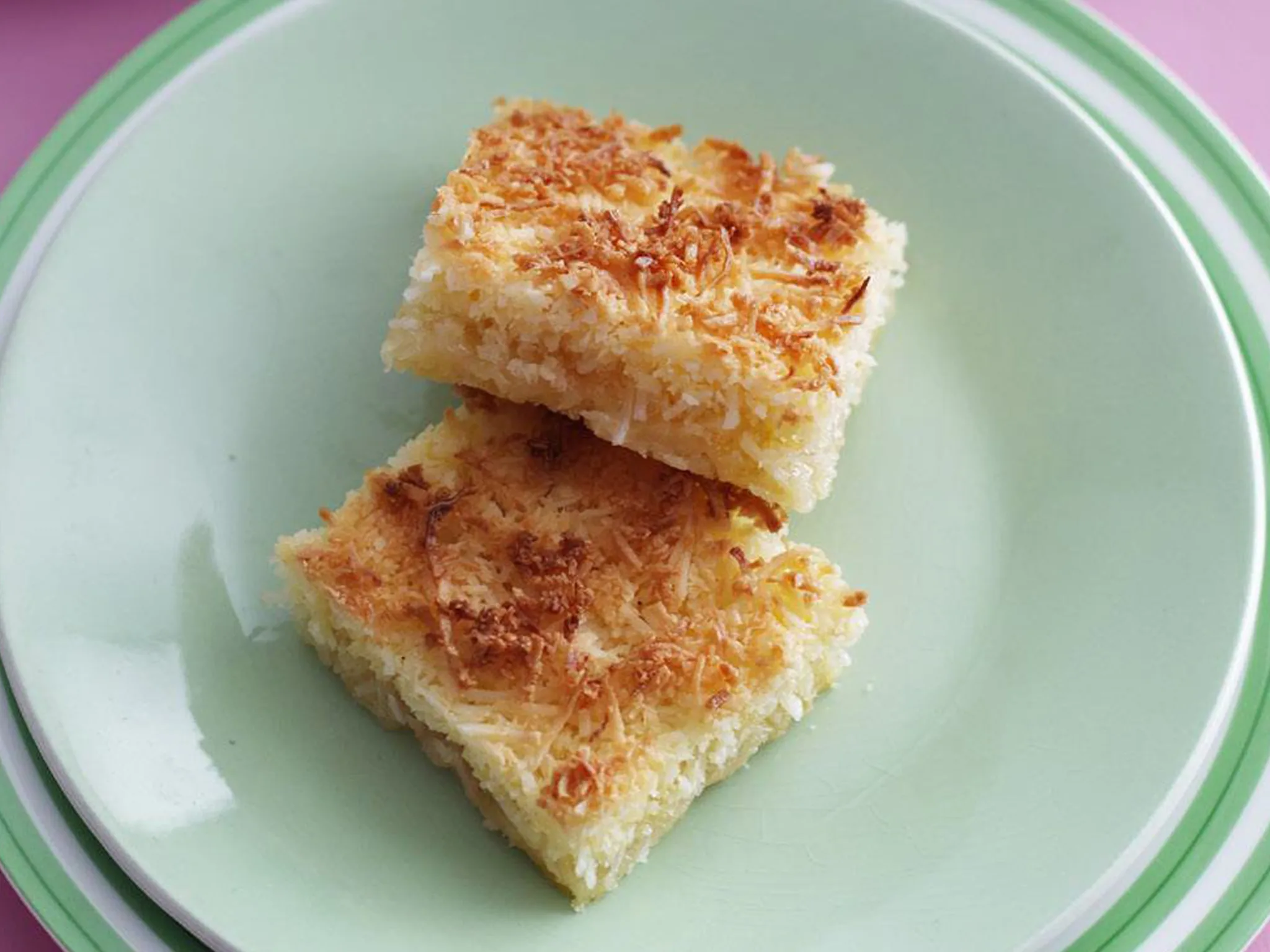lime coconut slice