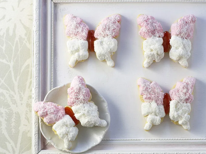 Iced marshmallow butterflies | Women's Weekly Food