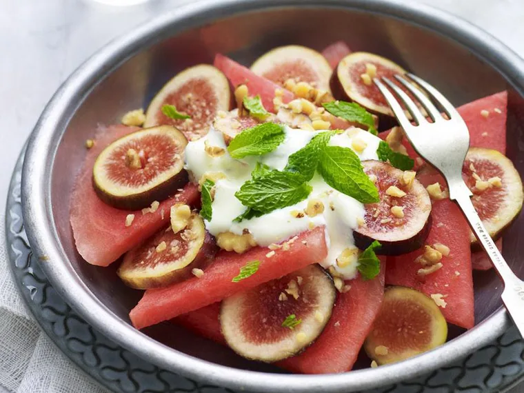 watermelon and fig salad