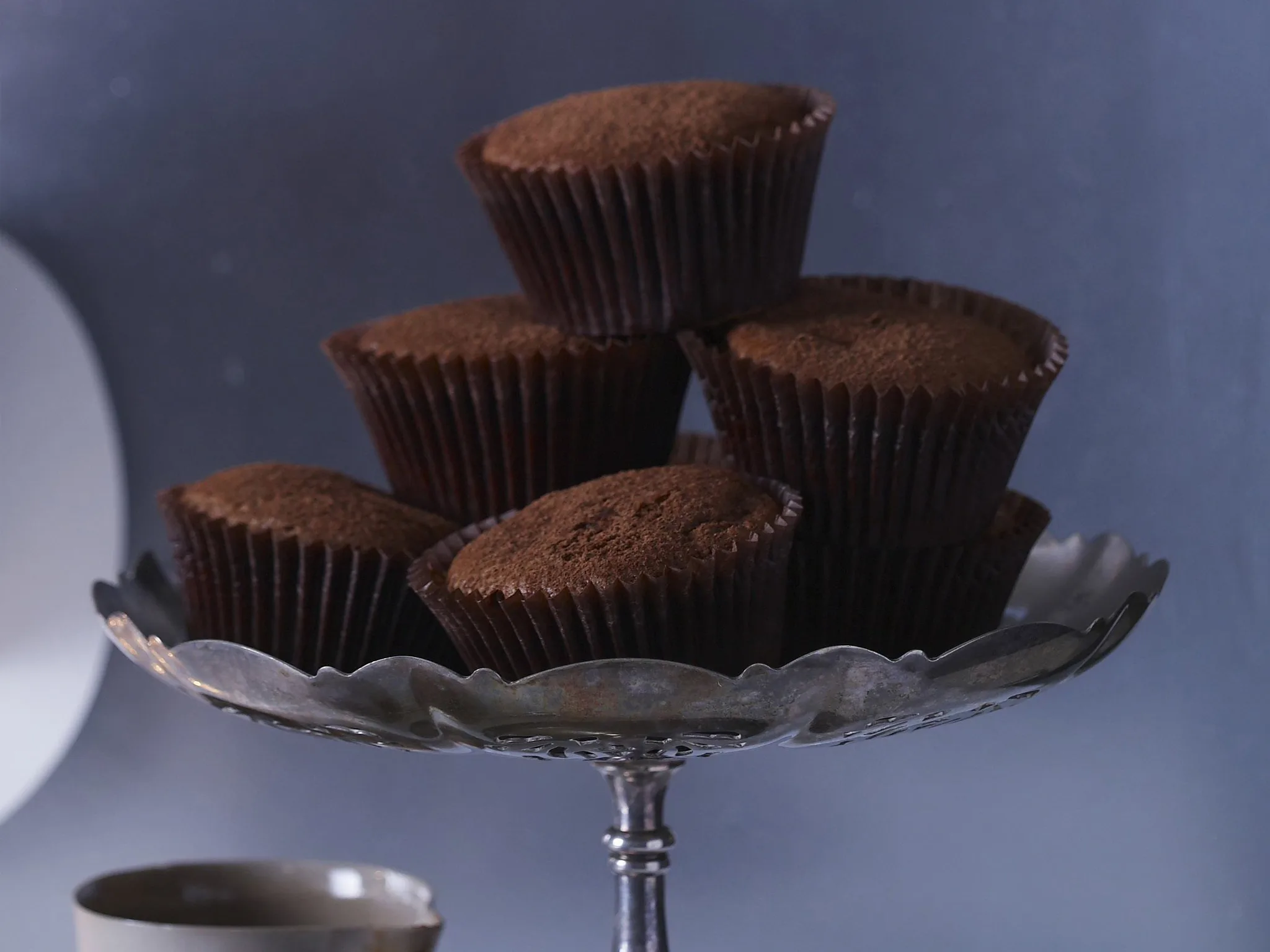 warm malt truffle muffins