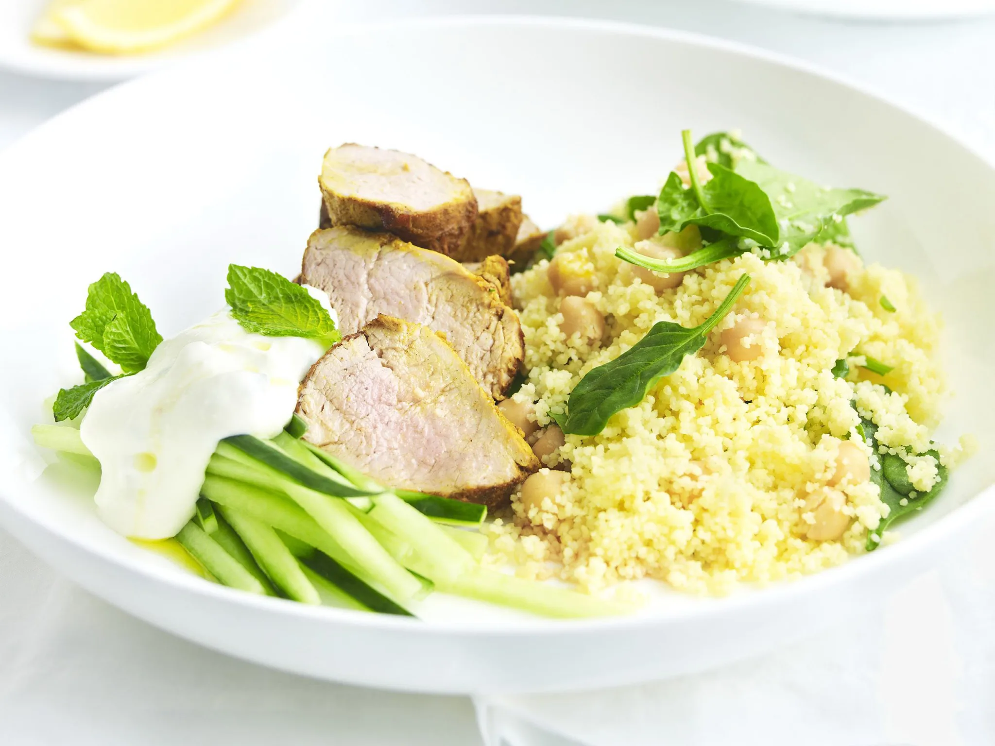 persian-spiced pork with couscous