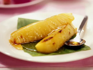 pineapple wedges with palm sugar