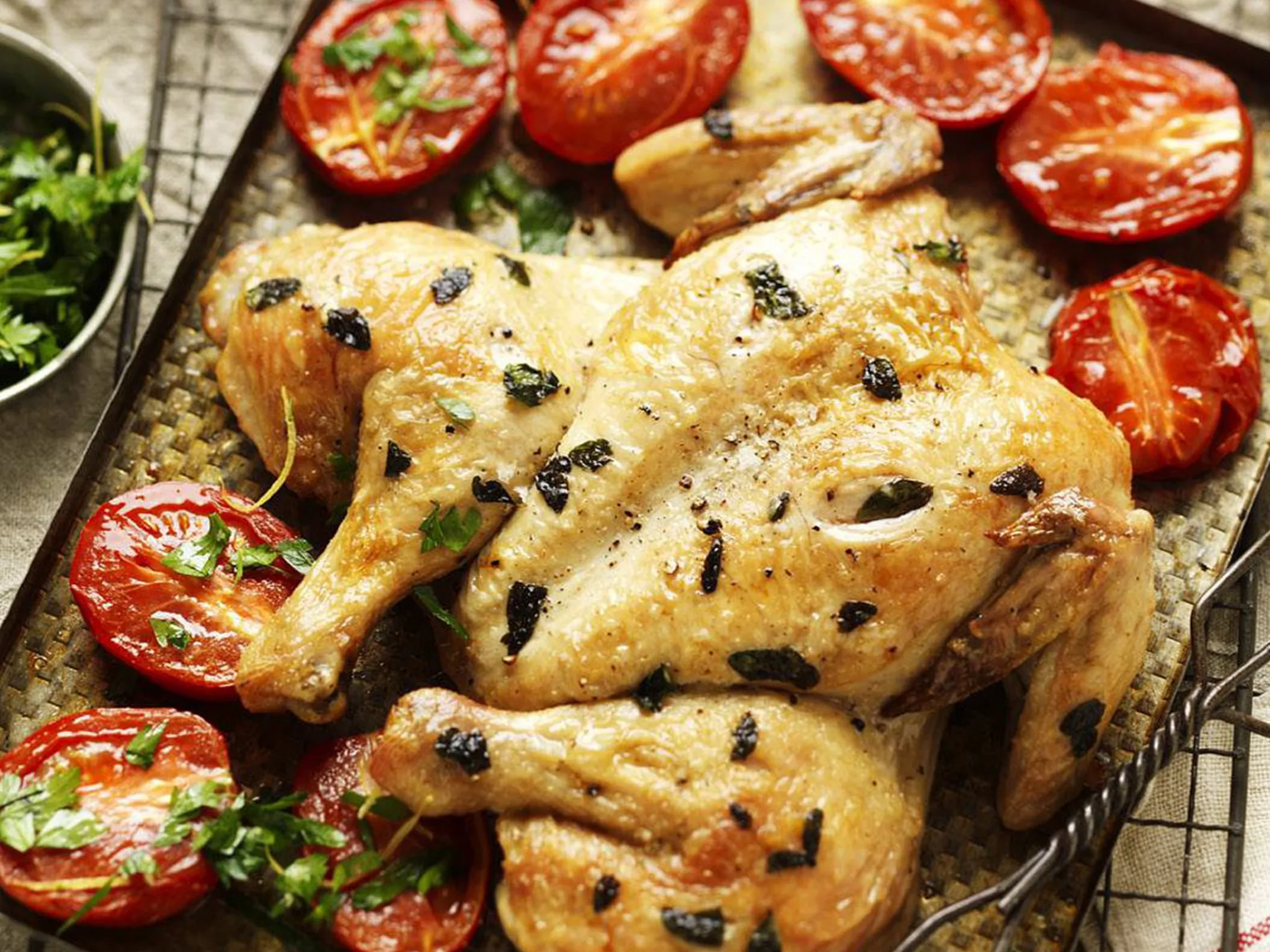 ROAST CHICKEN WITH GREMOLATA