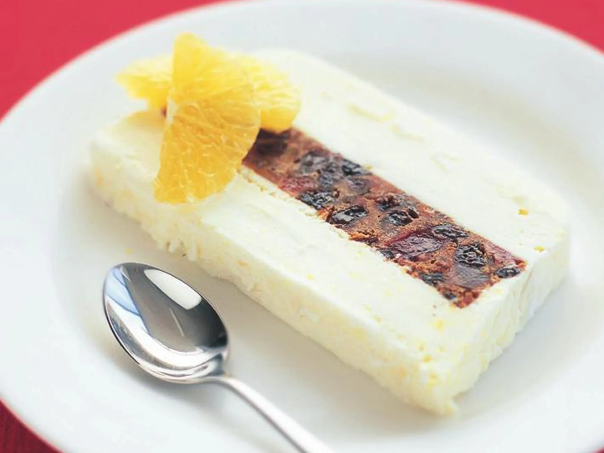 Christmas cake ice-cream terrine