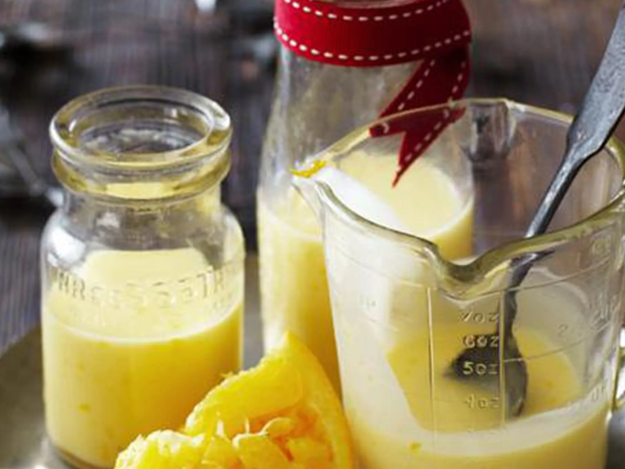 orange liqueur custard