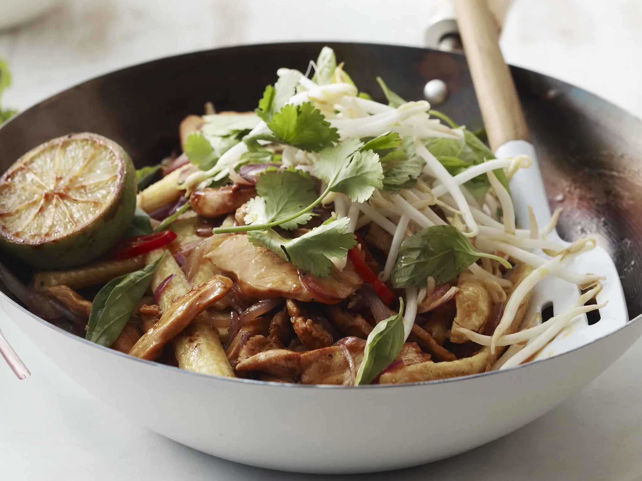 thai basil chicken stir-fry