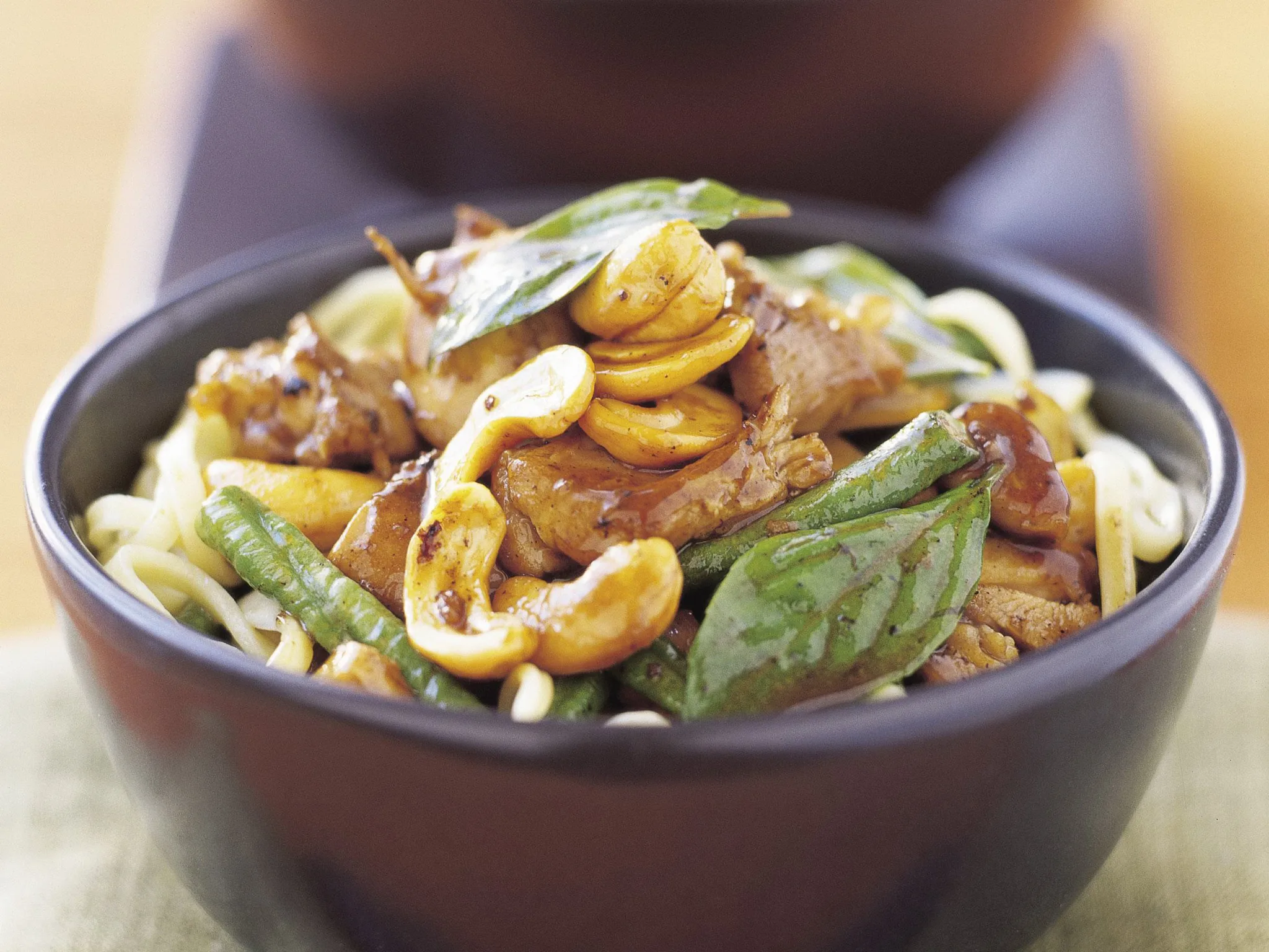 Chicken and snake beans with holy basil