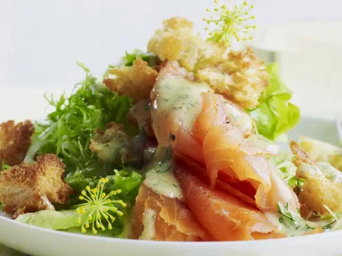 smoked salmon salad
