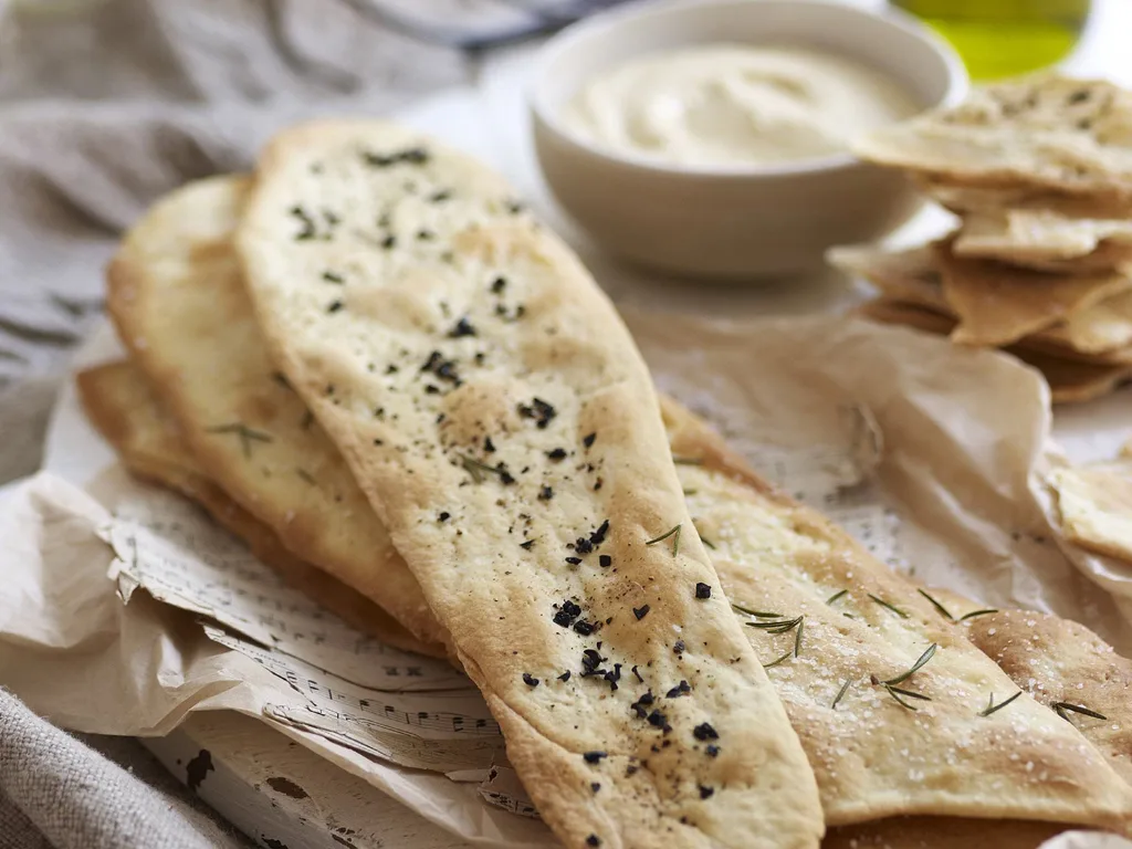 crisp savoury bread sheets